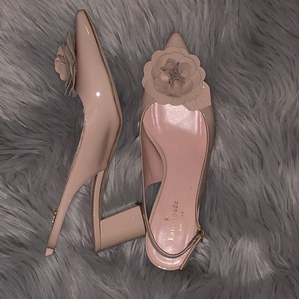 Kate Spade Patent Leather Slingback Heels Size 8 Preloved